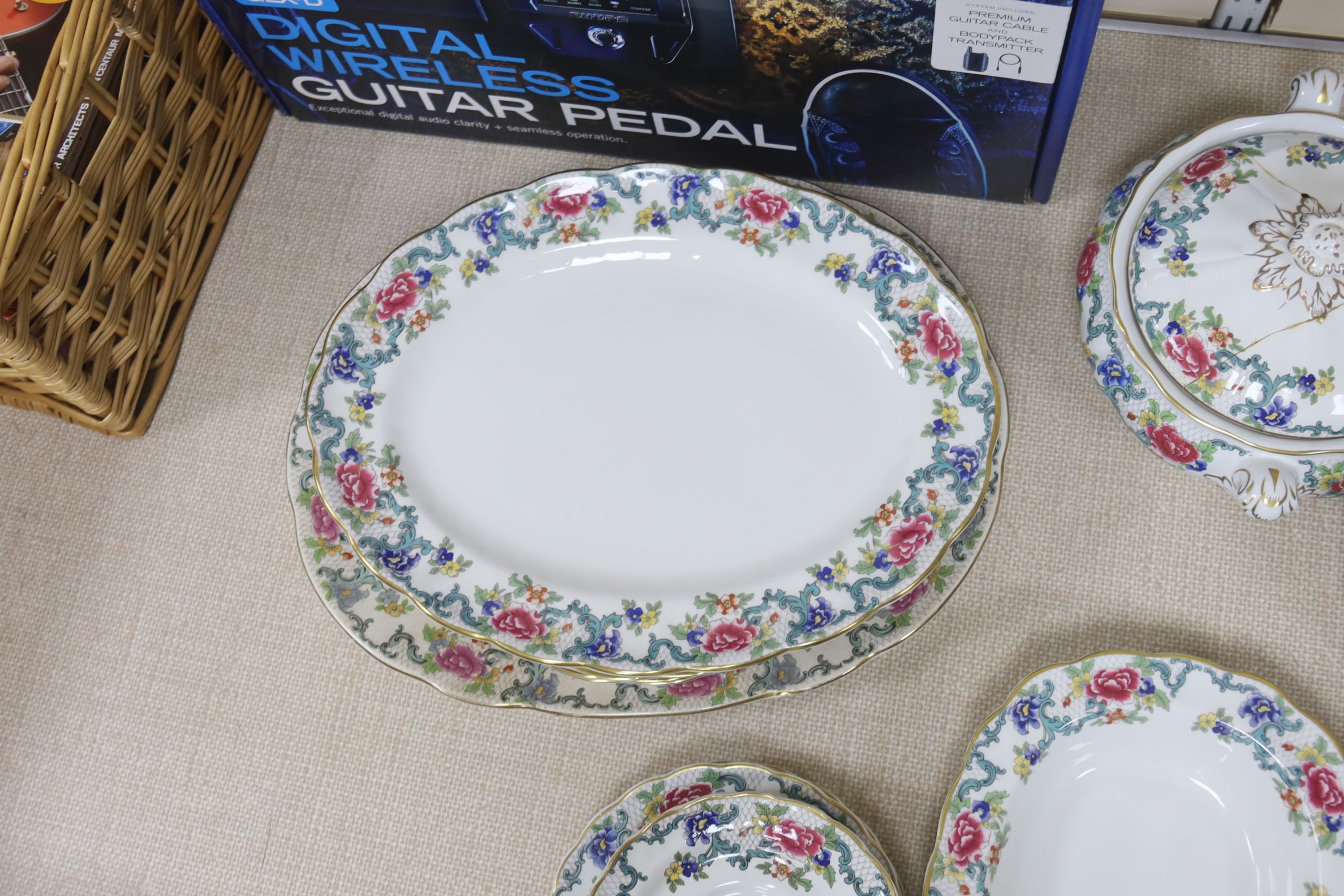 A Booths Floradora pattern part dinner service